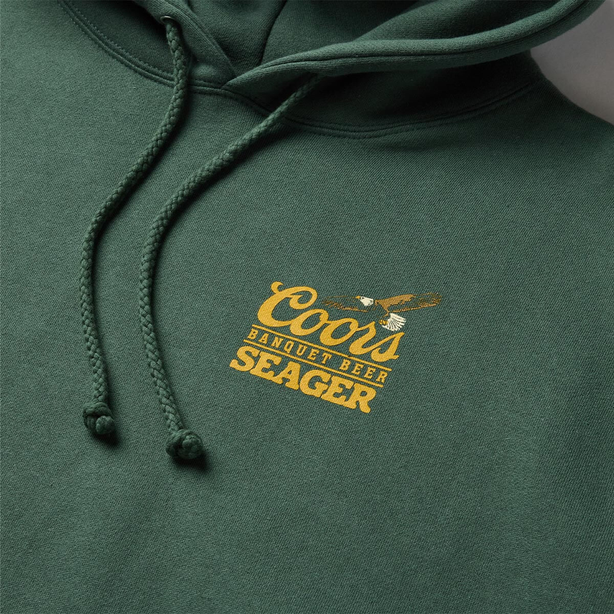 Seager x Coors Banquet Preserve Hoodie Green - Image 3