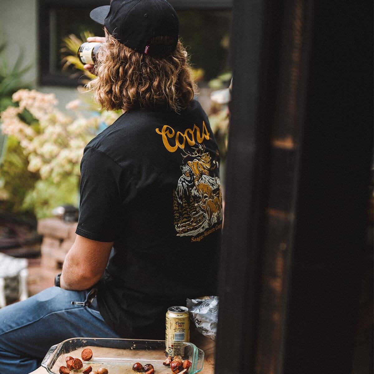 Seager x Coors Banquet Preserve Tee Black - Image 3