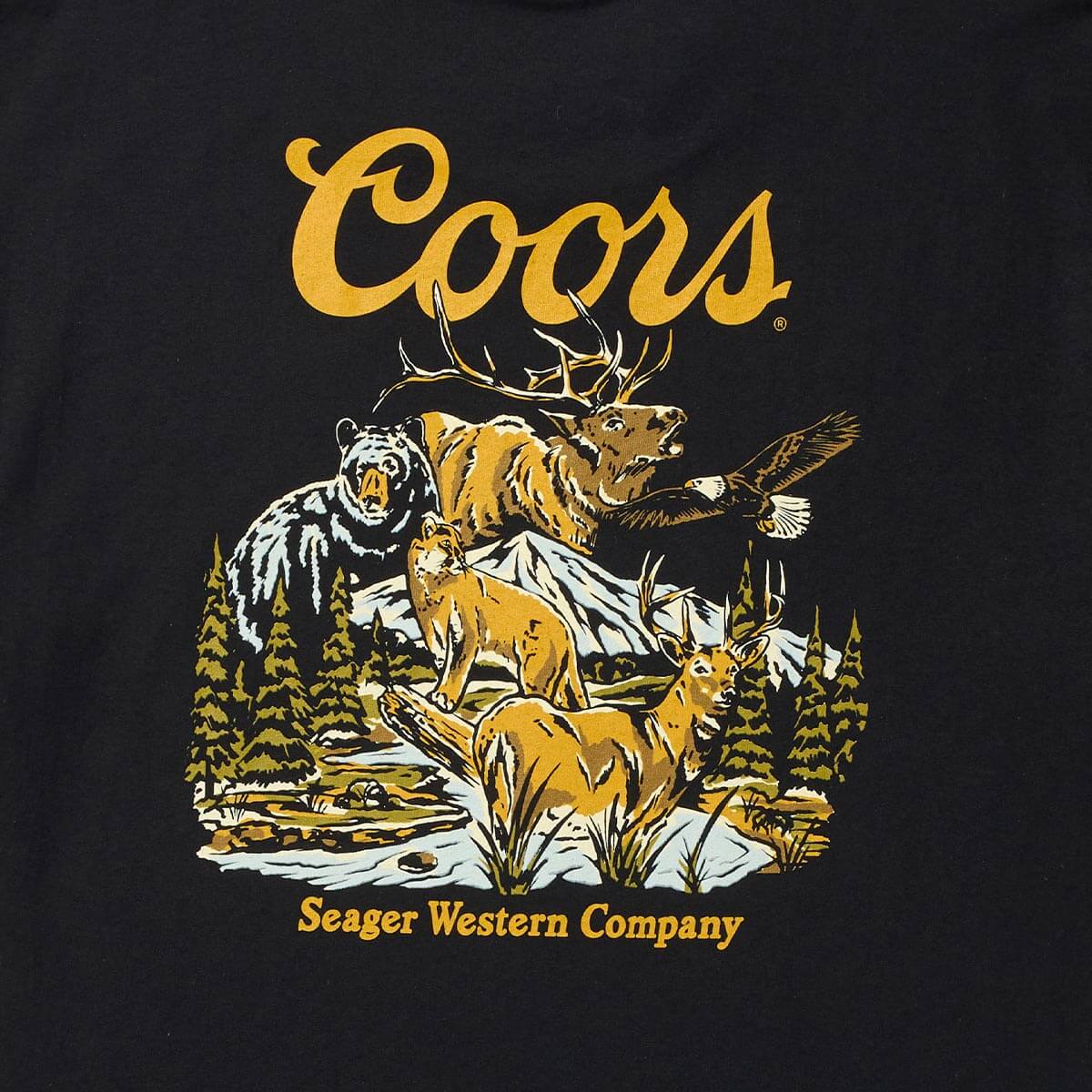 Seager x Coors Banquet Preserve Tee Black - Image 4