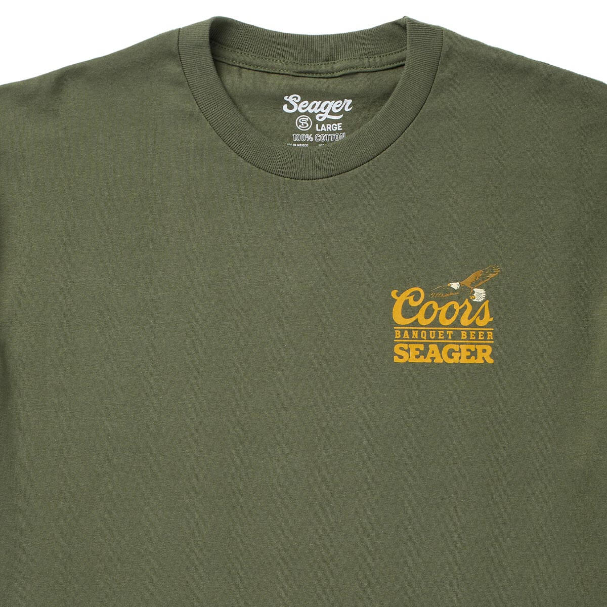 Seager x Coors Banquet Preserve Tee Surplus Green - Image 4
