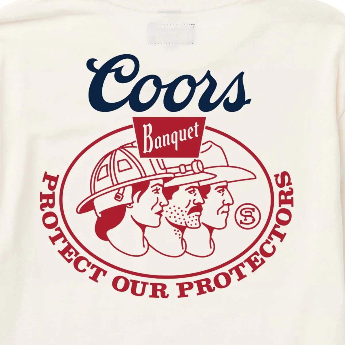 Seager x Coors Banquet Protectors Tee White - Image 3