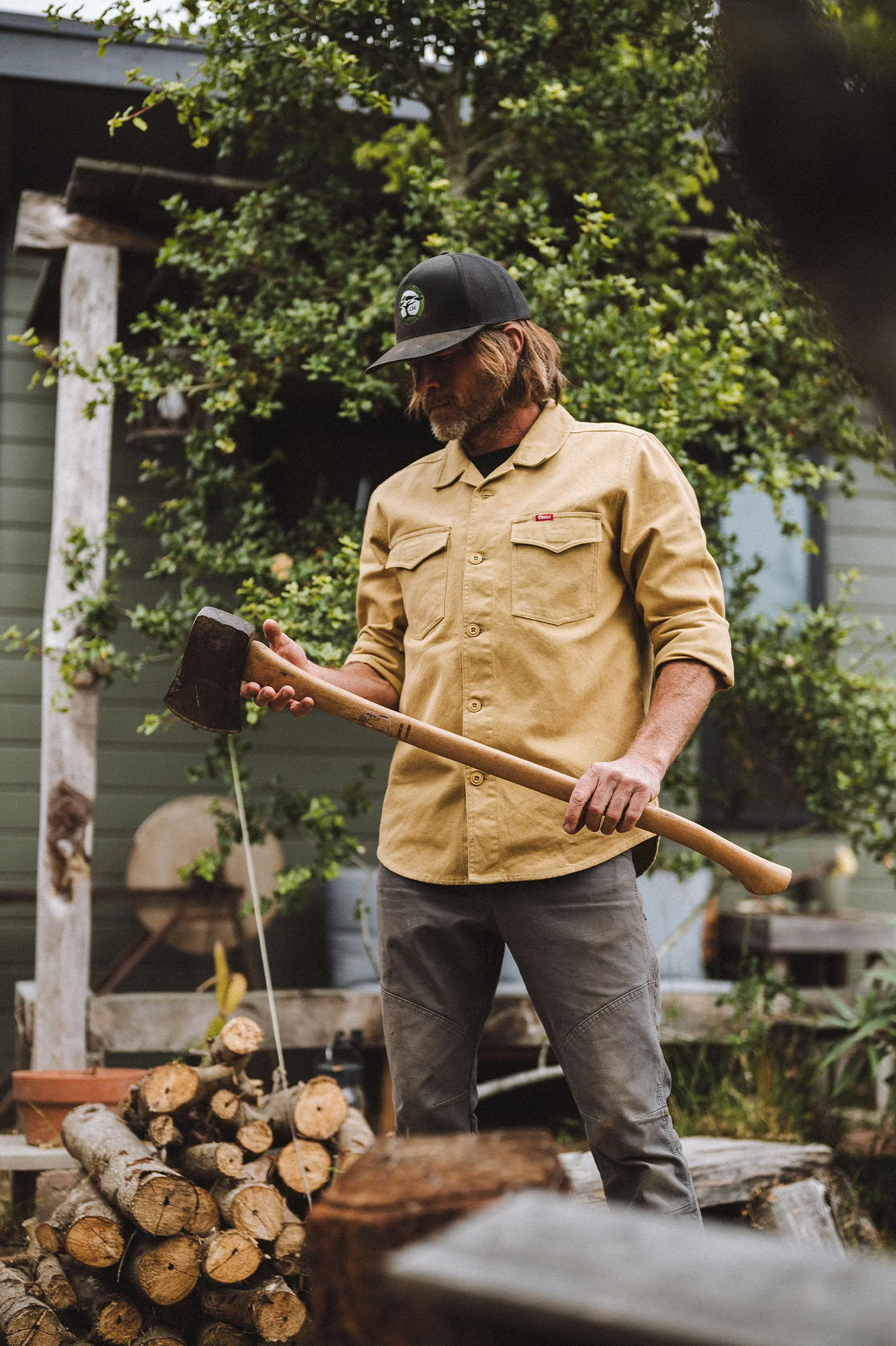 Seager x Coors Banquet Wildland Overshirt Coyote Brown - Image 2