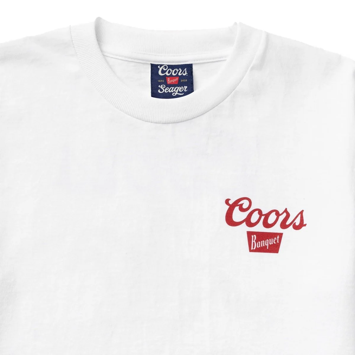 SEAGER X COORS BANQUET BEER RUN TEE WHITE - Image 4