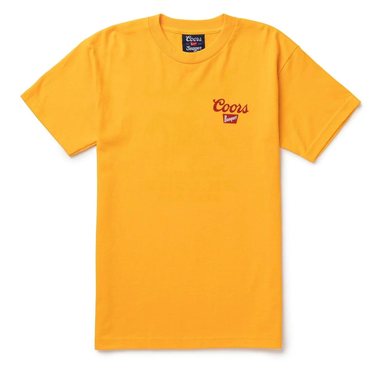 SEAGER X COORS BANQUET BEER RUN TEE YELLOW - Image 2