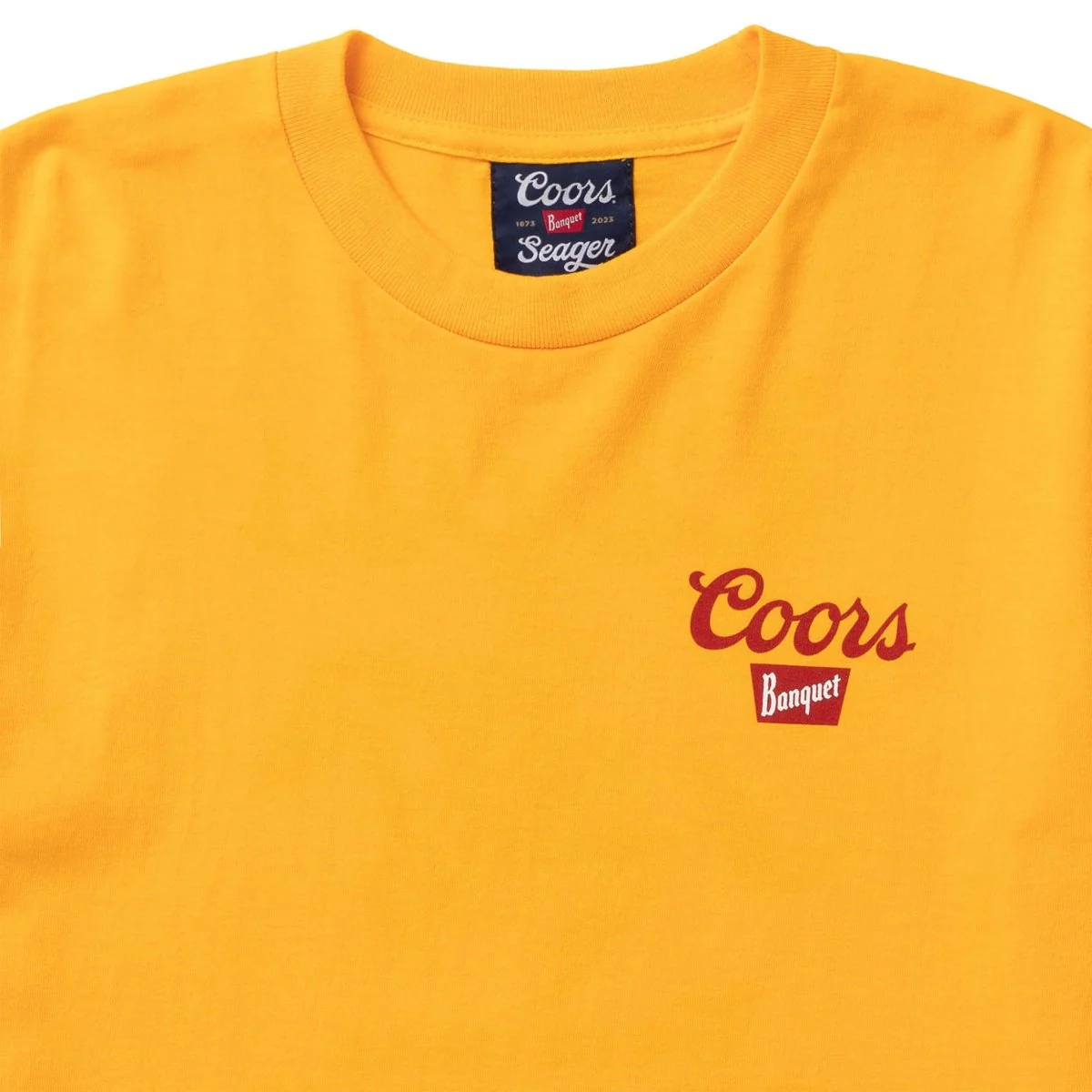 SEAGER X COORS BANQUET BEER RUN TEE YELLOW - Image 4