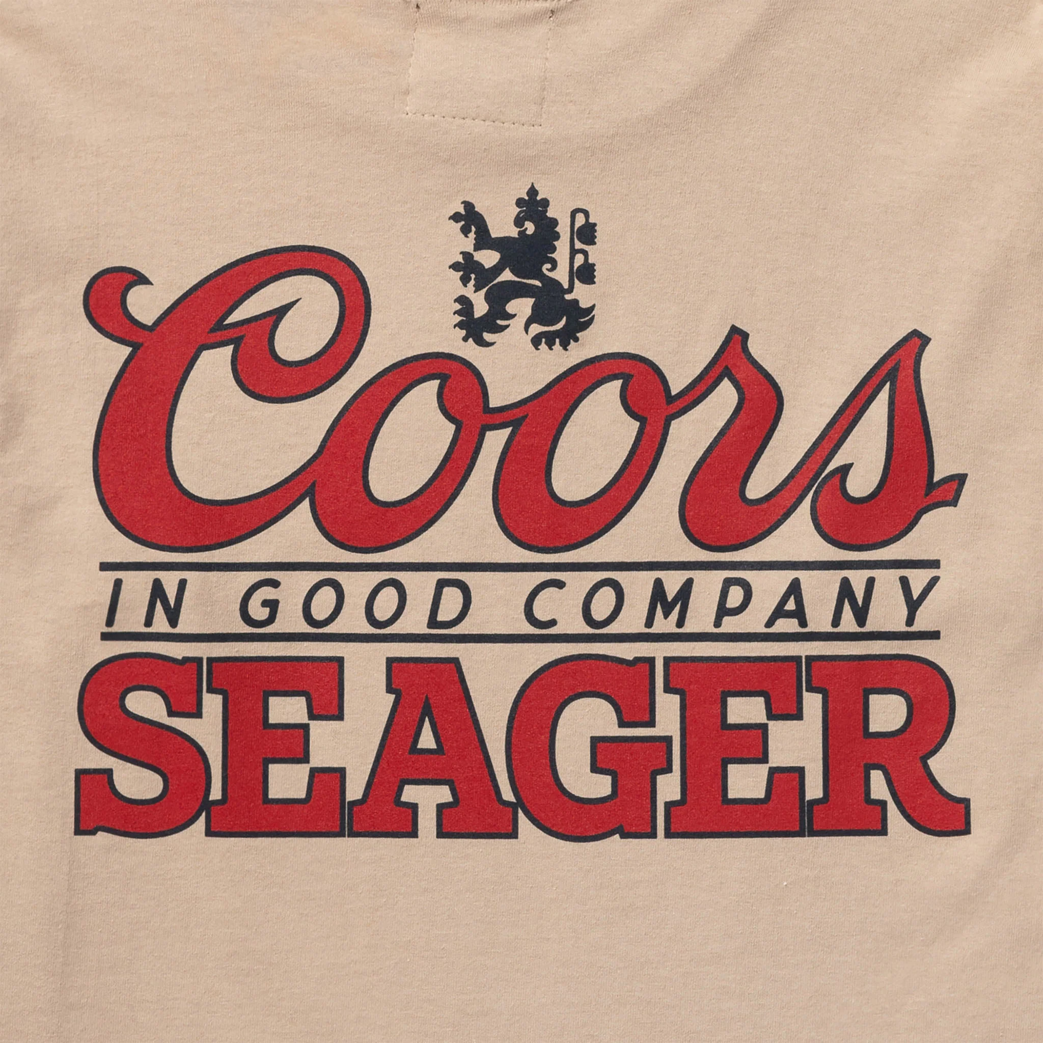 SEAGER X COORS BANQUET BRAND L/S TEE SAND - Image 3