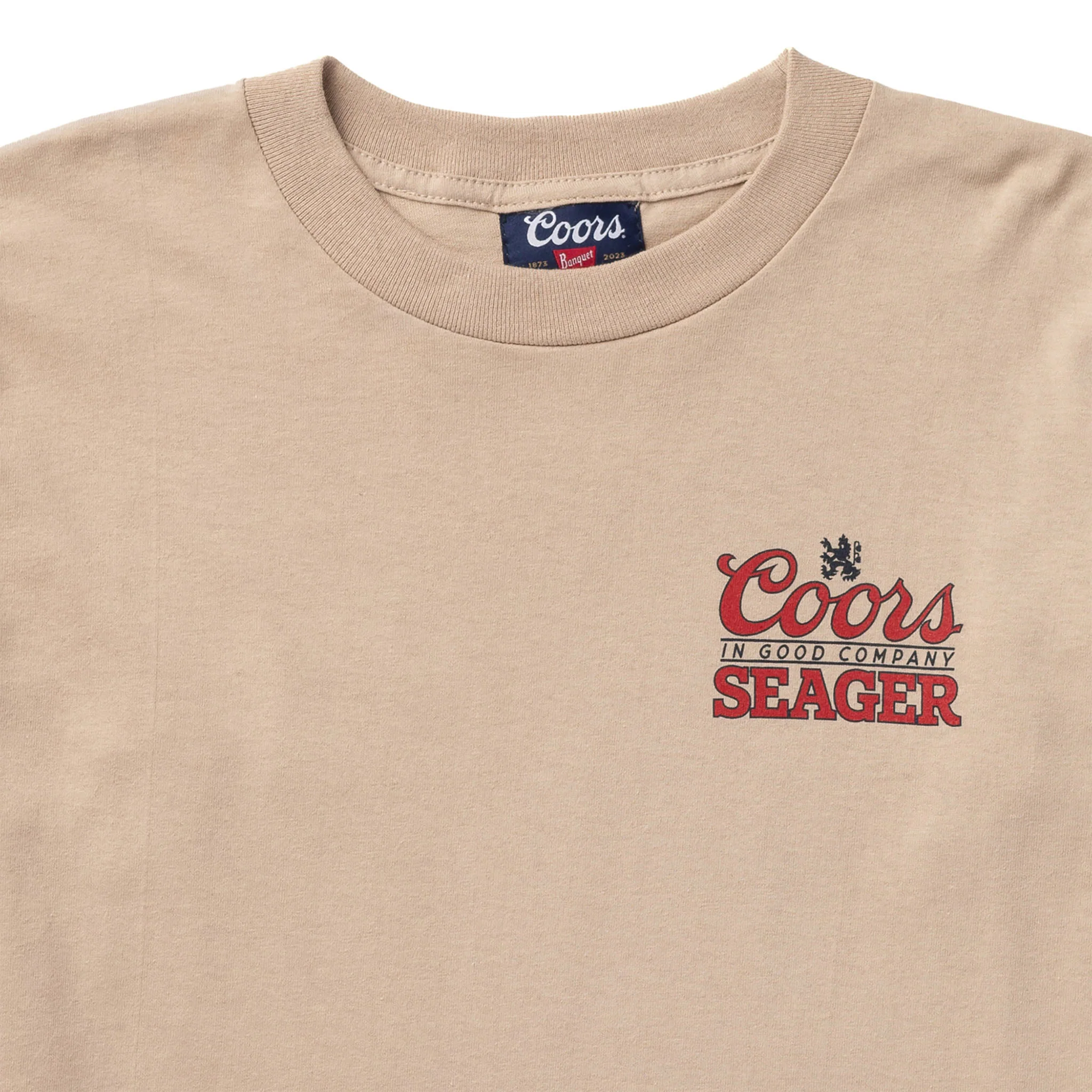 SEAGER X COORS BANQUET BRAND L/S TEE SAND - Image 4
