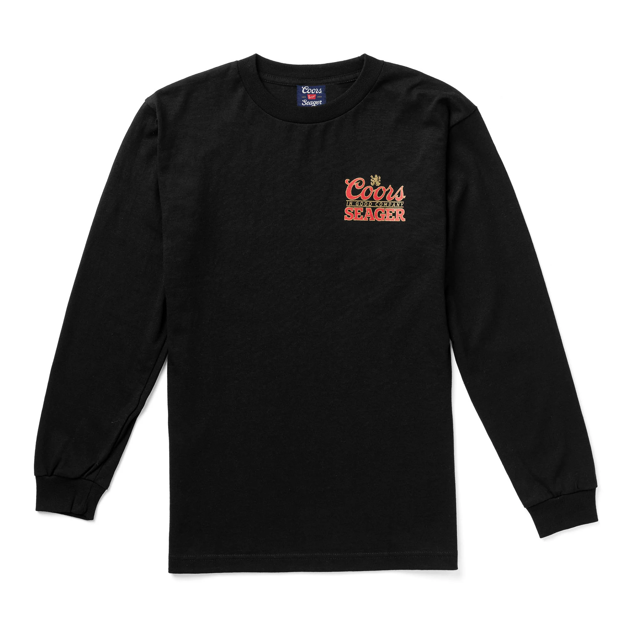 SEAGER X COORS BANQUET BRAND L/S TEE BLACK - Image 2