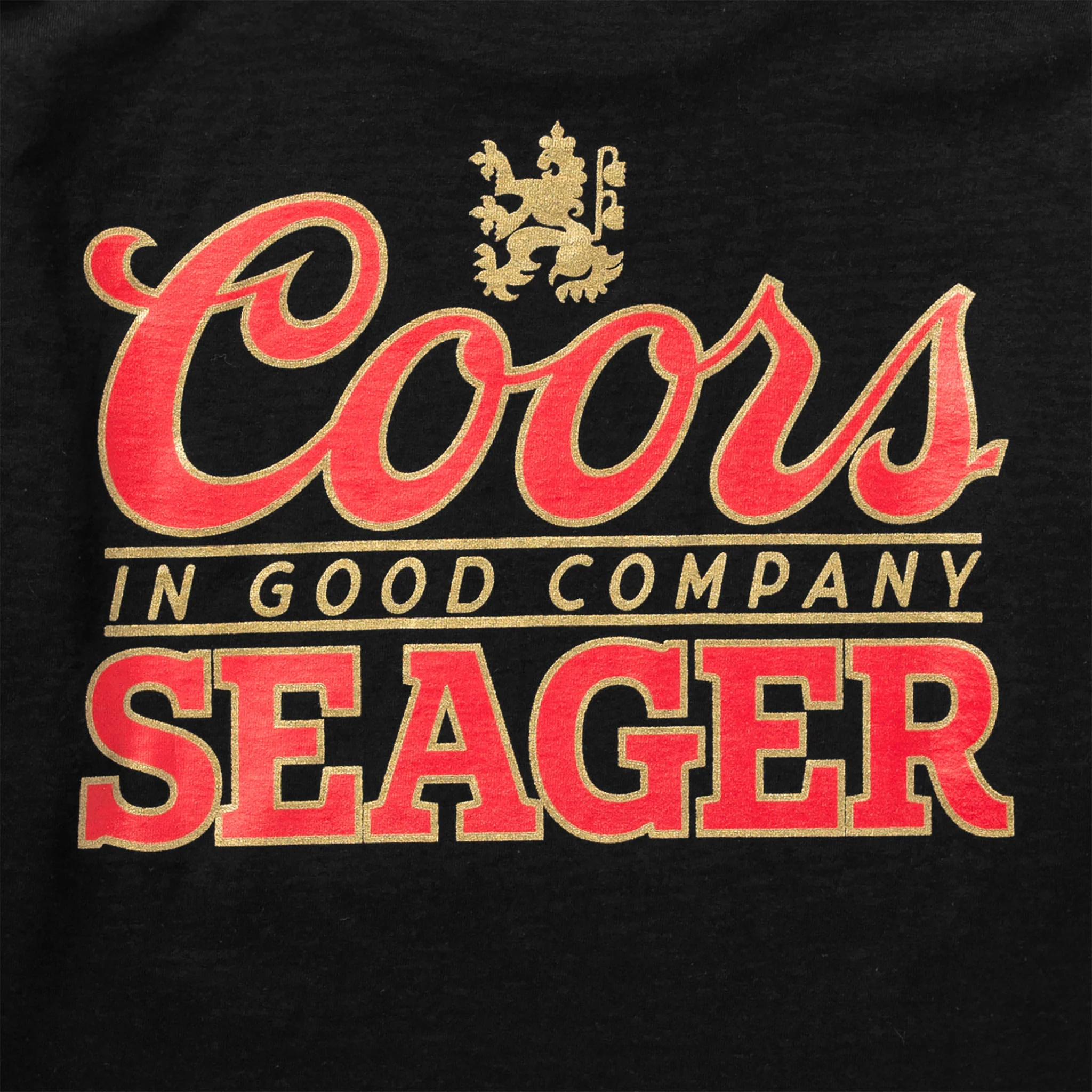 SEAGER X COORS BANQUET BRAND L/S TEE BLACK - Image 3