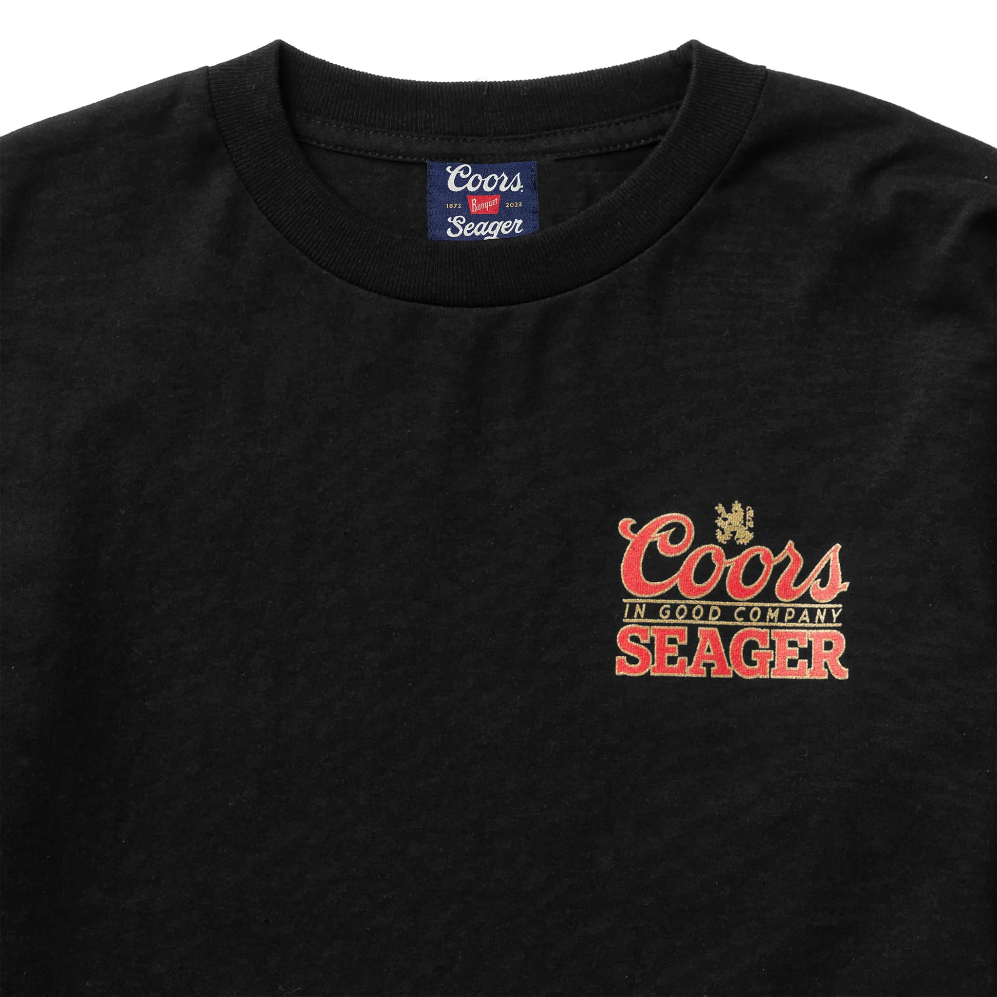 SEAGER X COORS BANQUET BRAND L/S TEE BLACK - Image 4