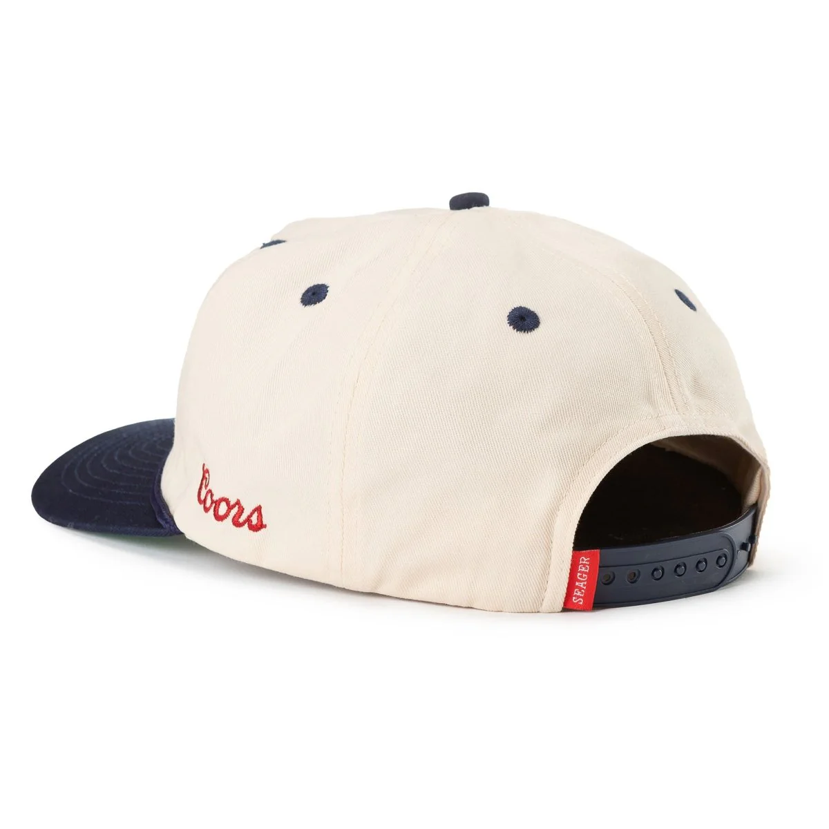 SEAGER X COORS BANQUET HIGH COUNTRY SNAPBACK WHITE/NAVY - Image 3