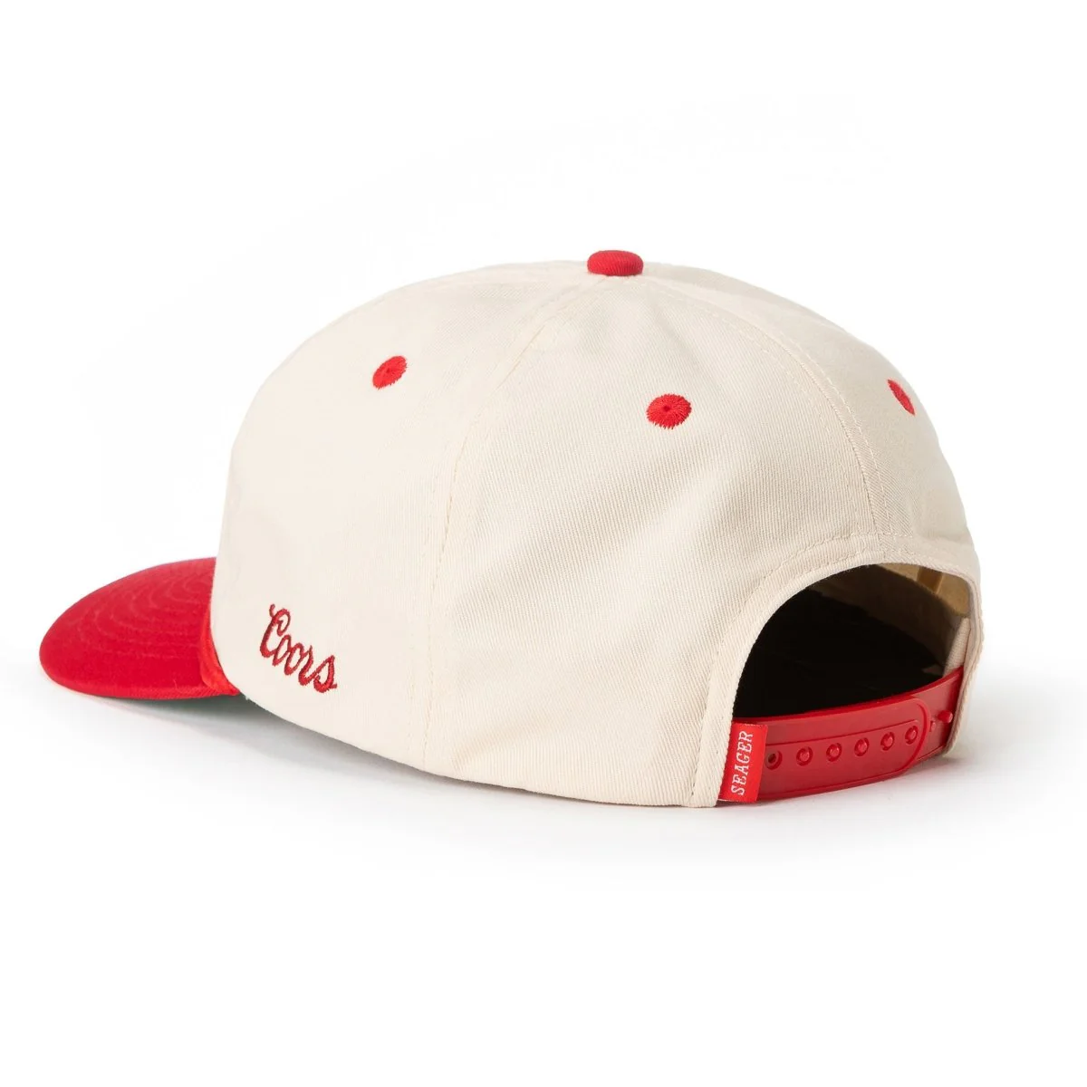 SEAGER X COORS BANQUET HIGH COUNTRY SNAPBACK WHITE/RED - Image 3