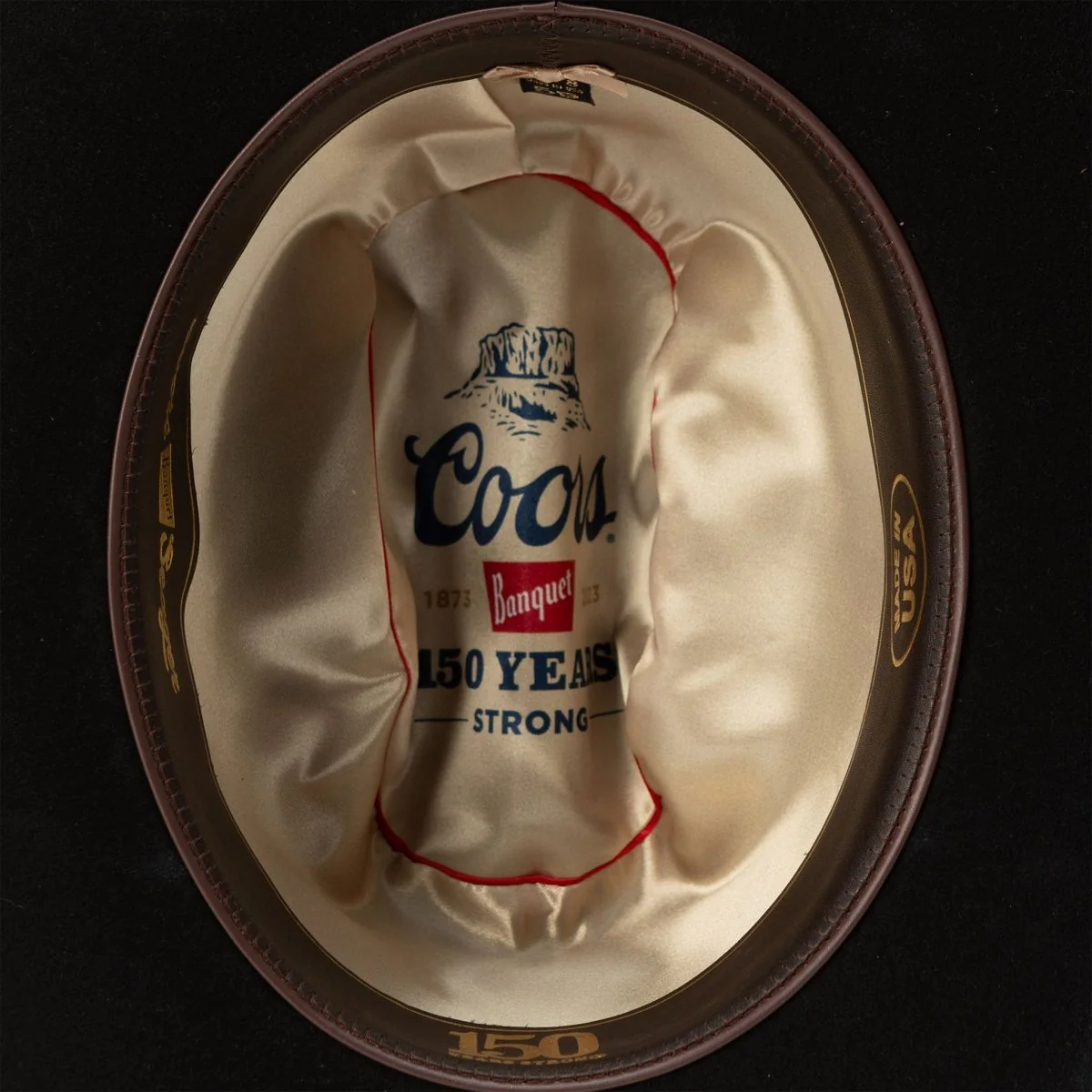 Seager x Coors Banquet Longhorn 4X Hat Black - Image 7