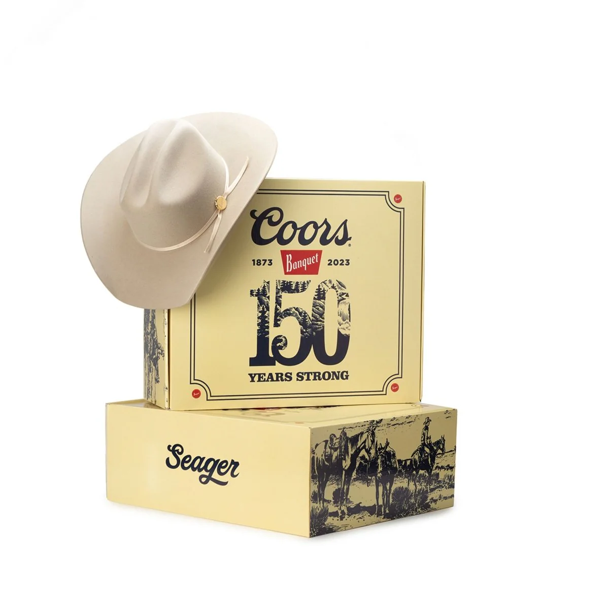 Seager x Coors Banquet Longhorn 4X Hat Stone