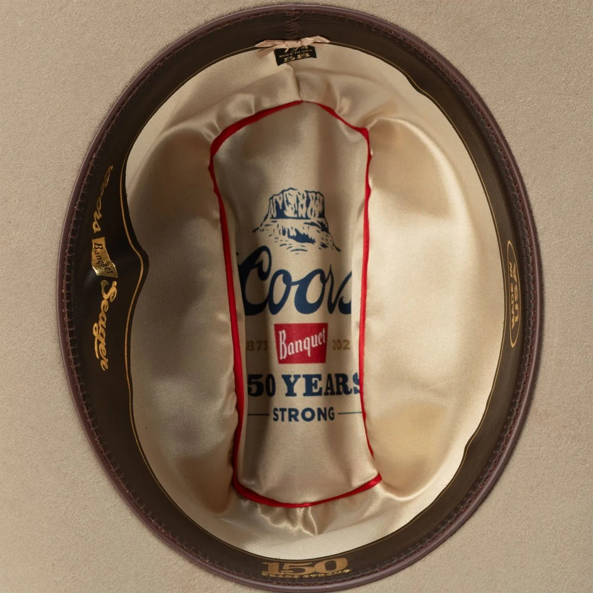 Seager x Coors Banquet Longhorn 4X Hat Stone - Image 7