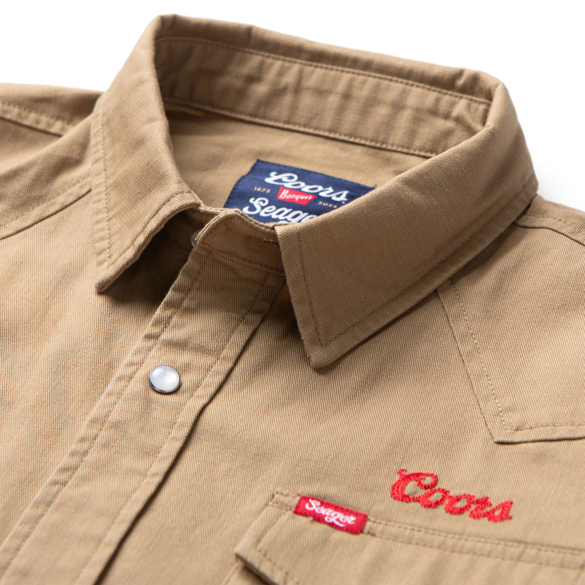 Seager x Coors Banquet Reagan Denim Pearl Snap - Image 3
