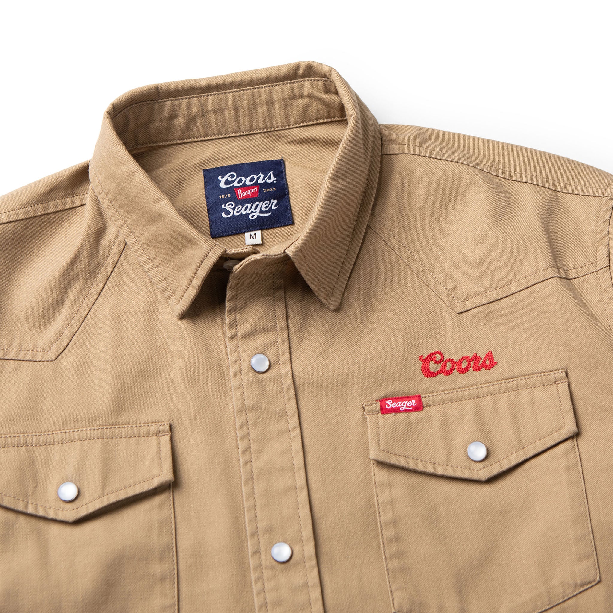 Seager x Coors Banquet Reagan Denim Pearl Snap - Image 6