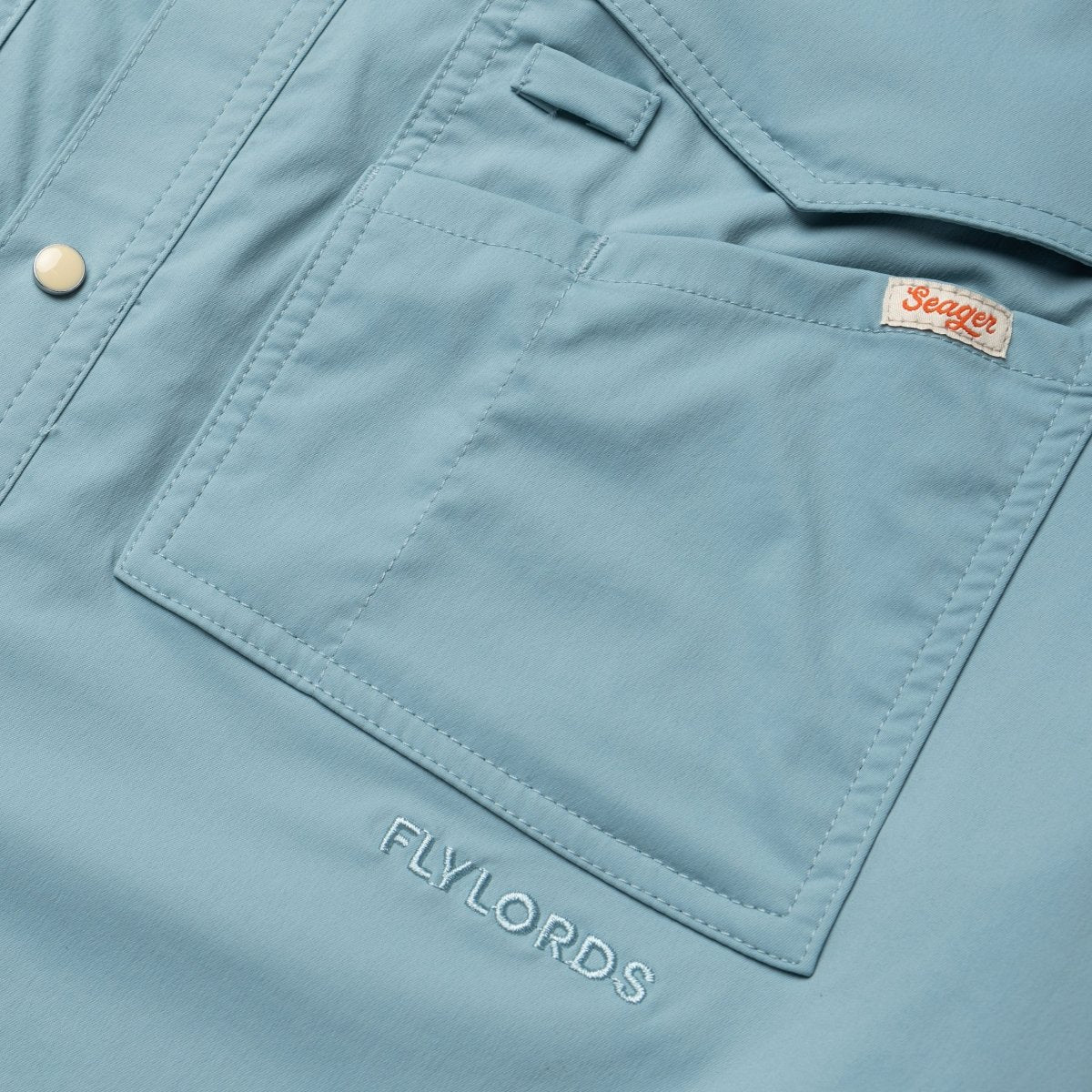 Seager x Flylords El Pescador L/S Shirt Teal - Image 4