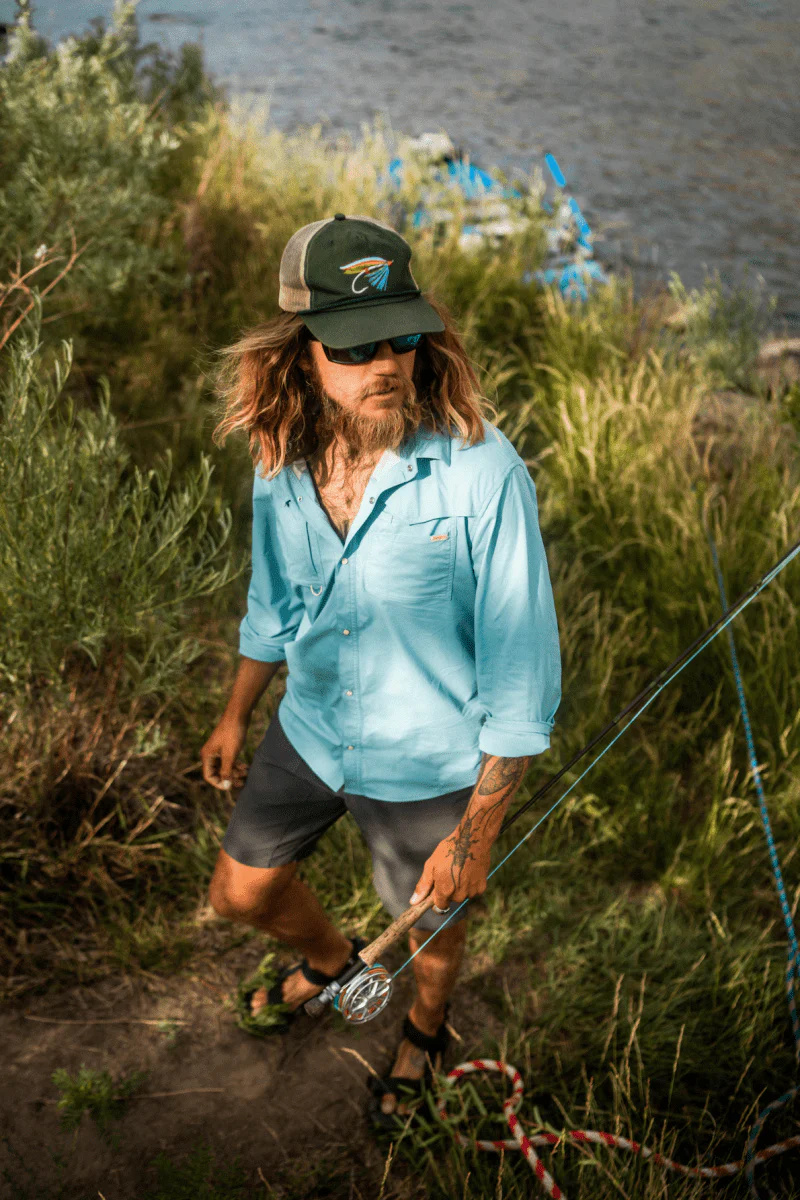 Seager x Flylords El Pescador L/S Shirt Teal - Image 8