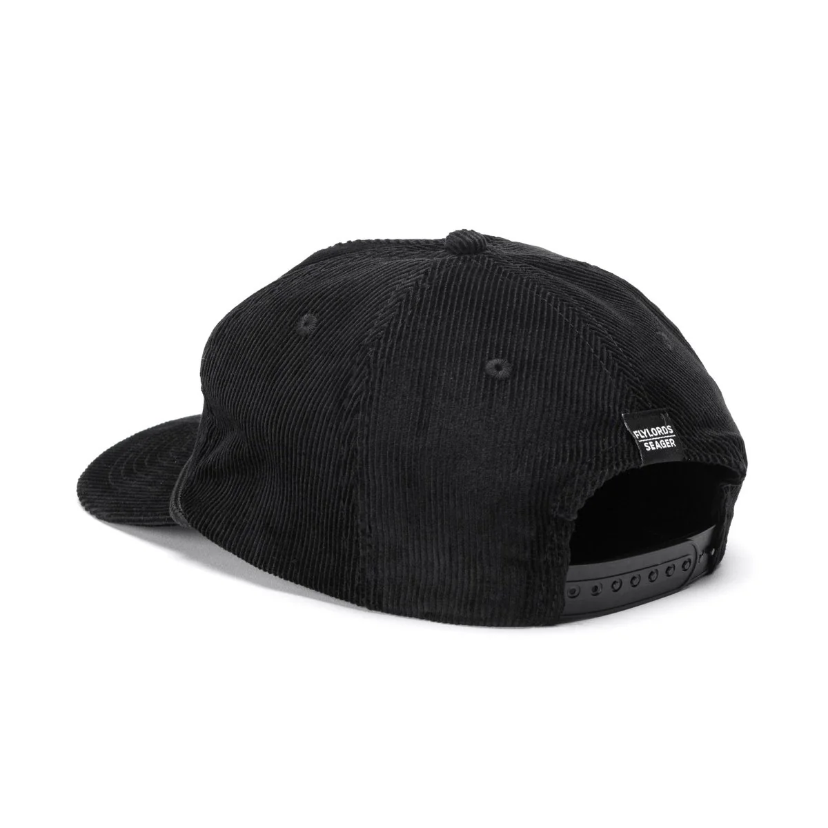Seager x Flylords Dry Fly Corduroy Snapback Black - Image 3