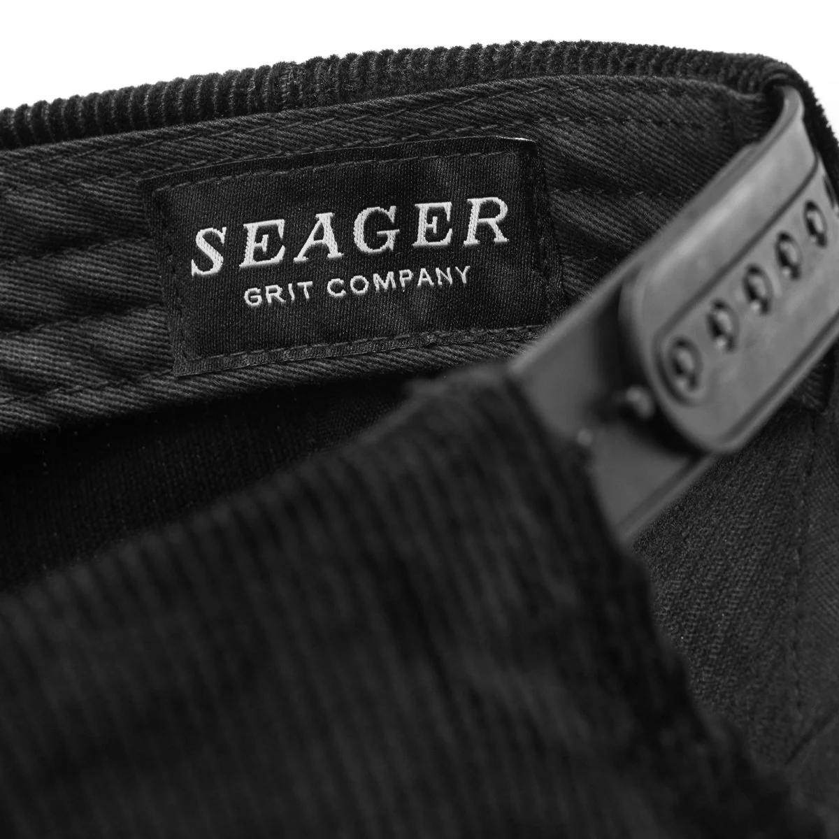 Seager x Flylords Dry Fly Corduroy Snapback Black - Image 5