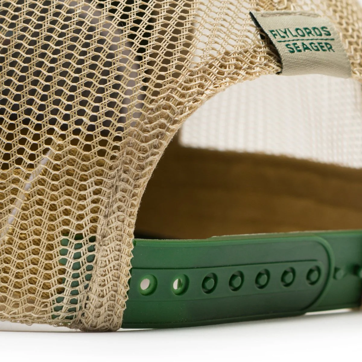 Seager x Flylords Dry Fly Mesh Snapback Green - Image 4