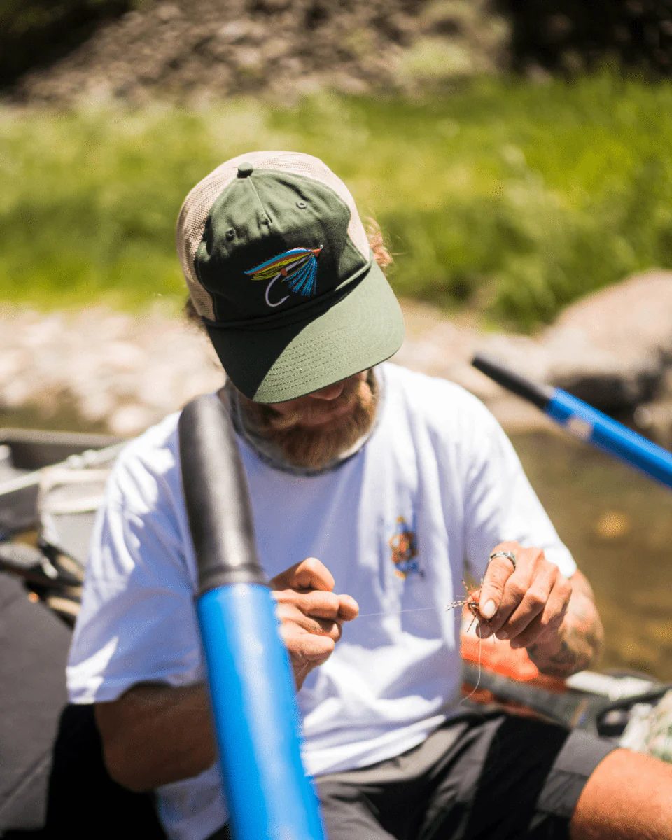 Seager x Flylords Dry Fly Mesh Snapback Green - Image 6