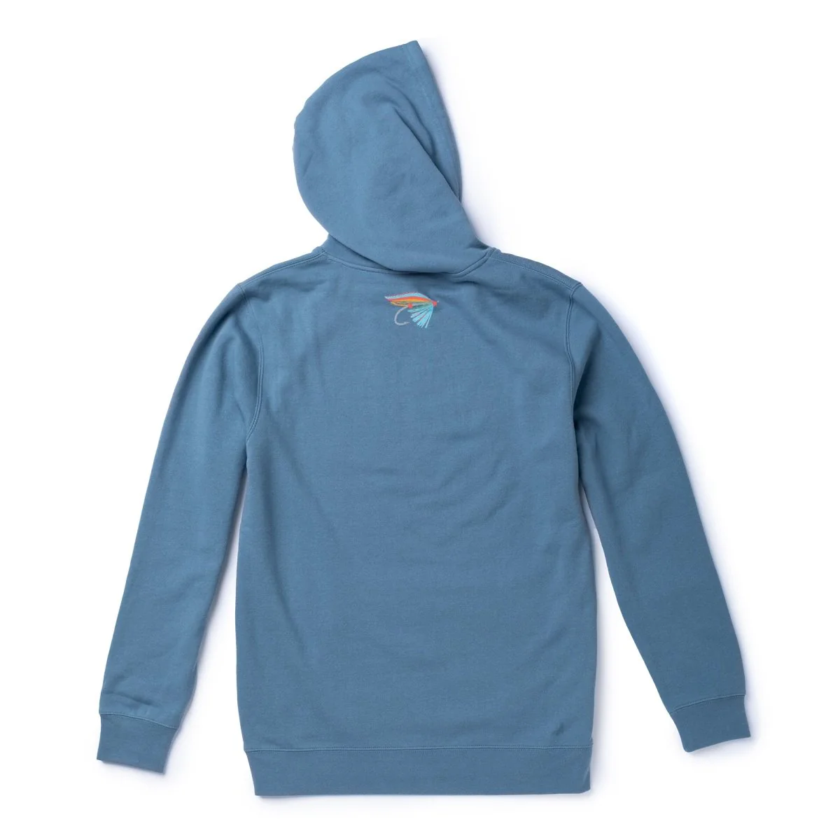 Seager x Flylords Dry Fly Hoodie Steel Blue - Image 3