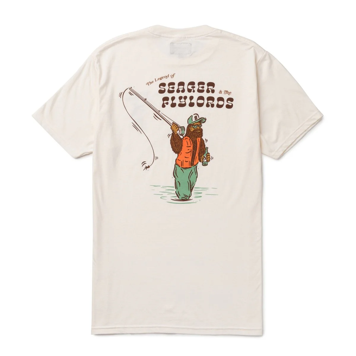 Seager x Flylords Legend Fly Tee Cream