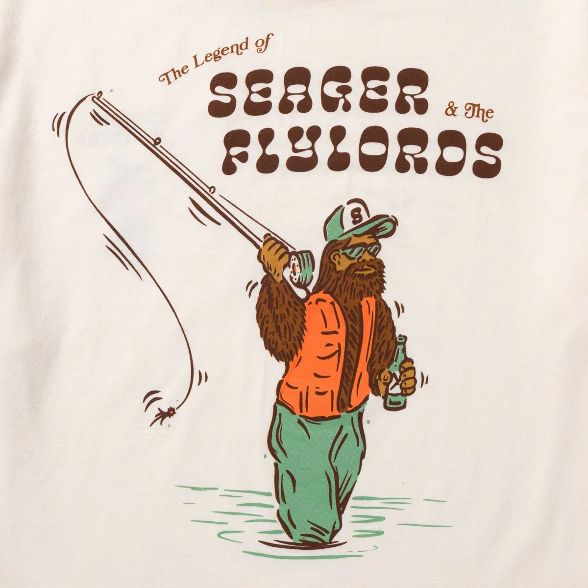 Seager x Flylords Legend Fly Tee Cream - Image 4