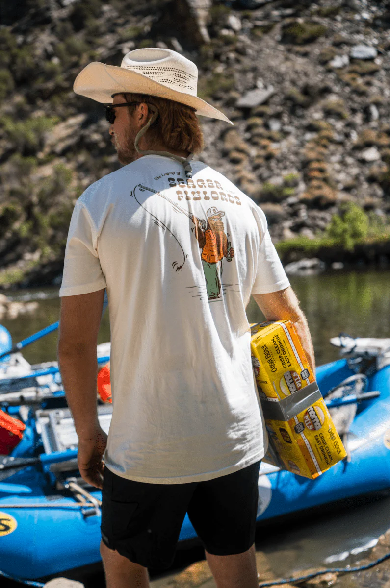 Seager x Flylords Legend Fly Tee Cream - Image 5