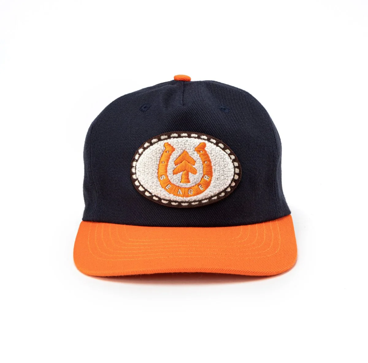 Seager x Huckberry Buckle Hat Blue/Orange - Image 2