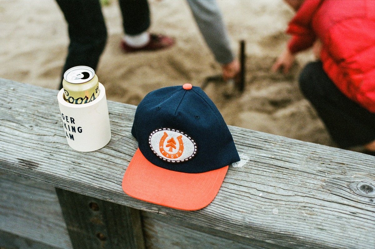 Seager x Huckberry Buckle Hat Blue/Orange - Image 6