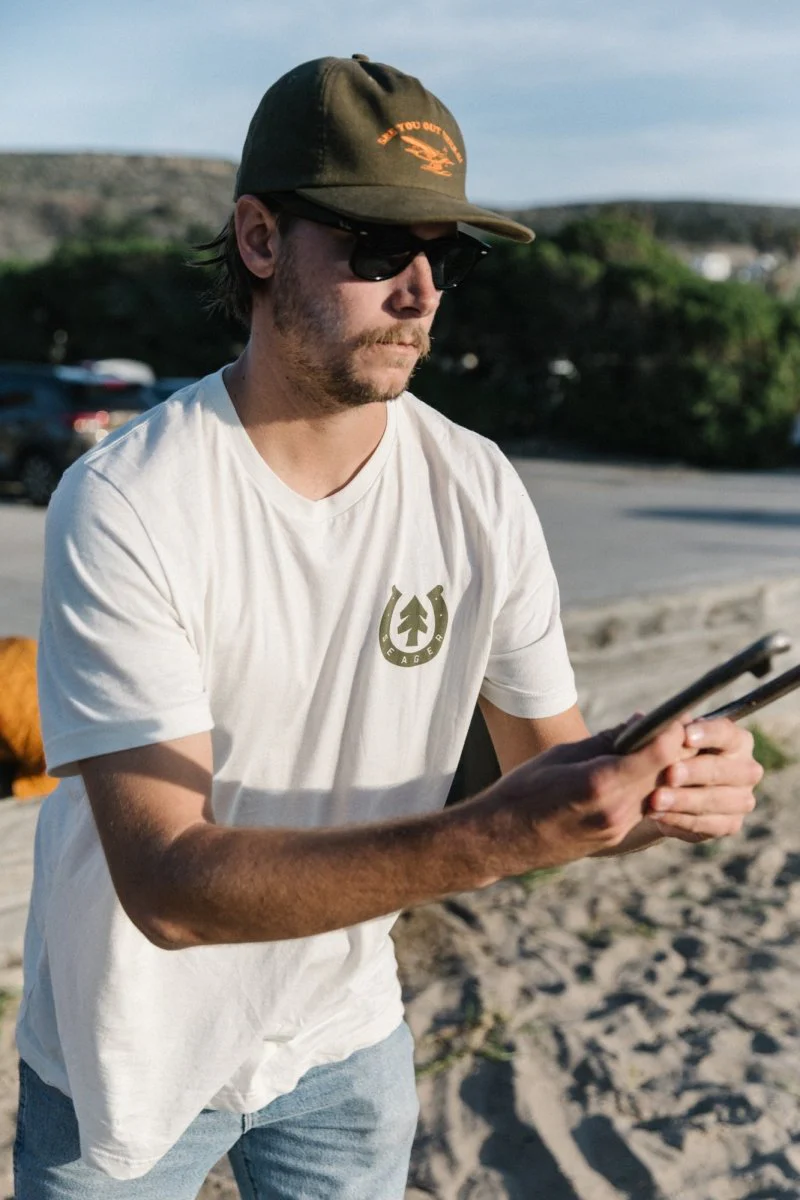 Seager x Huckberry Map Tee Vintage White - Image 6