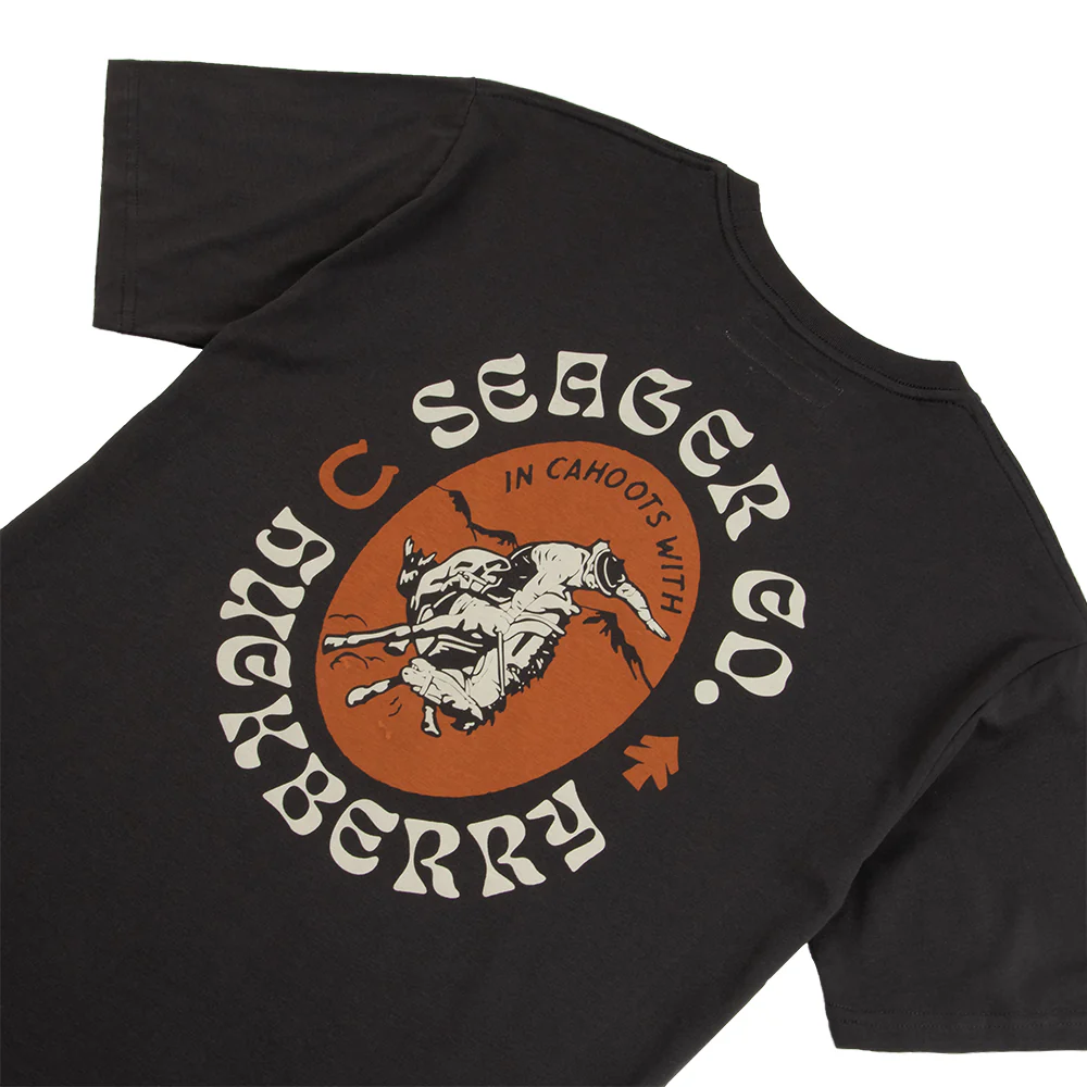 Seager x Huckberry Rodeo Tee Coal - Image 3