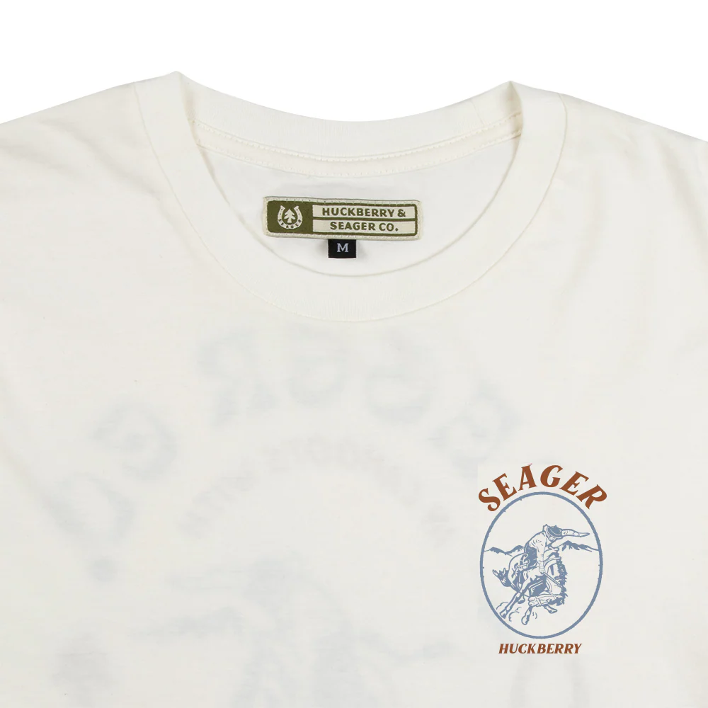 Seager x Huckberry Rodeo Tee White - Image 4