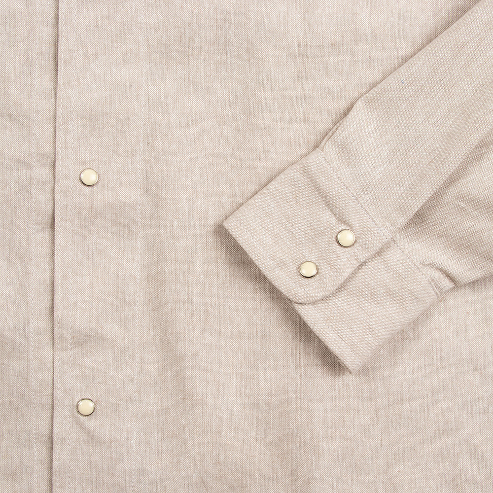 Seager x Huckberry Whippersnapper L/S Linen Sand - Image 3