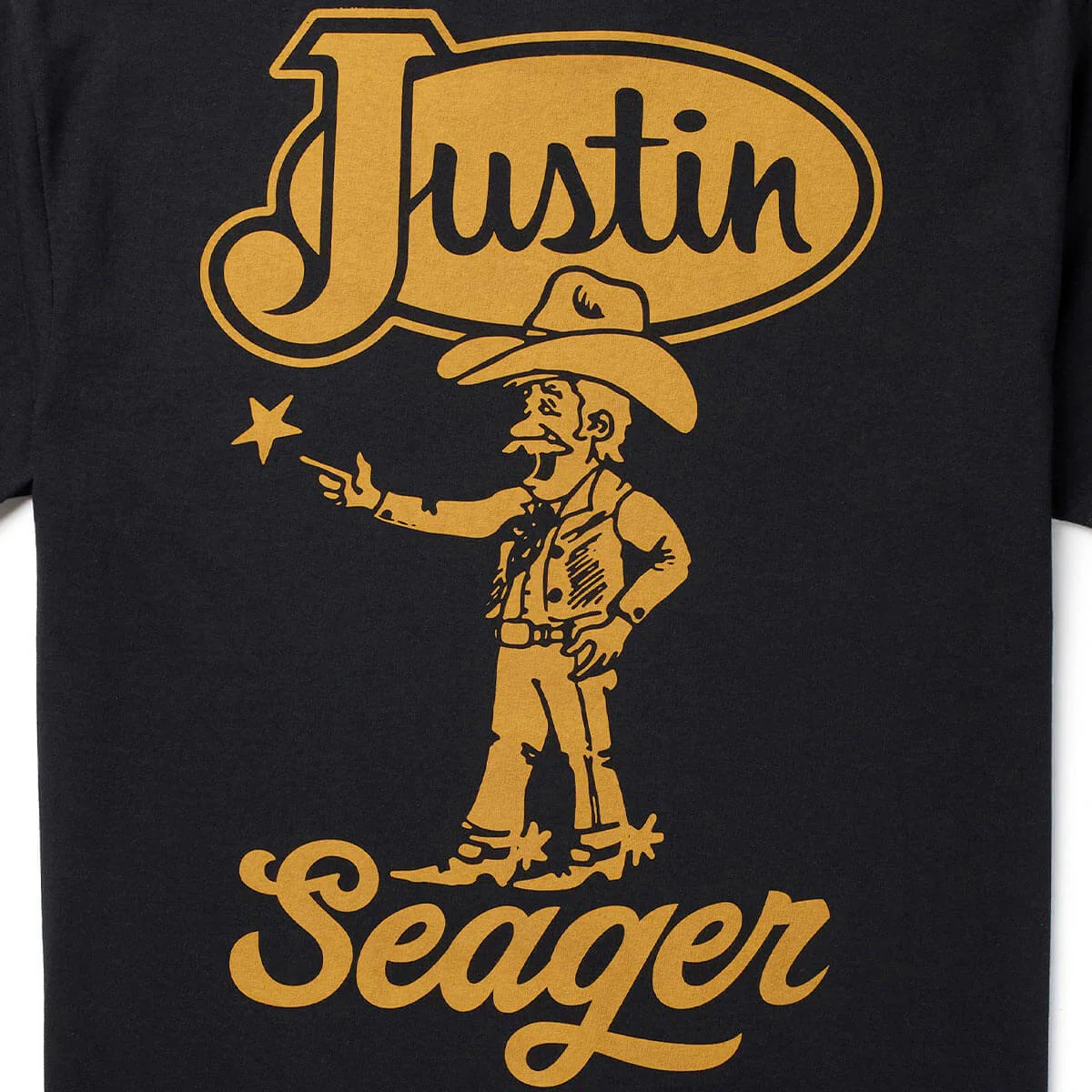 Seager x Justin Boots Tee Black - Image 3