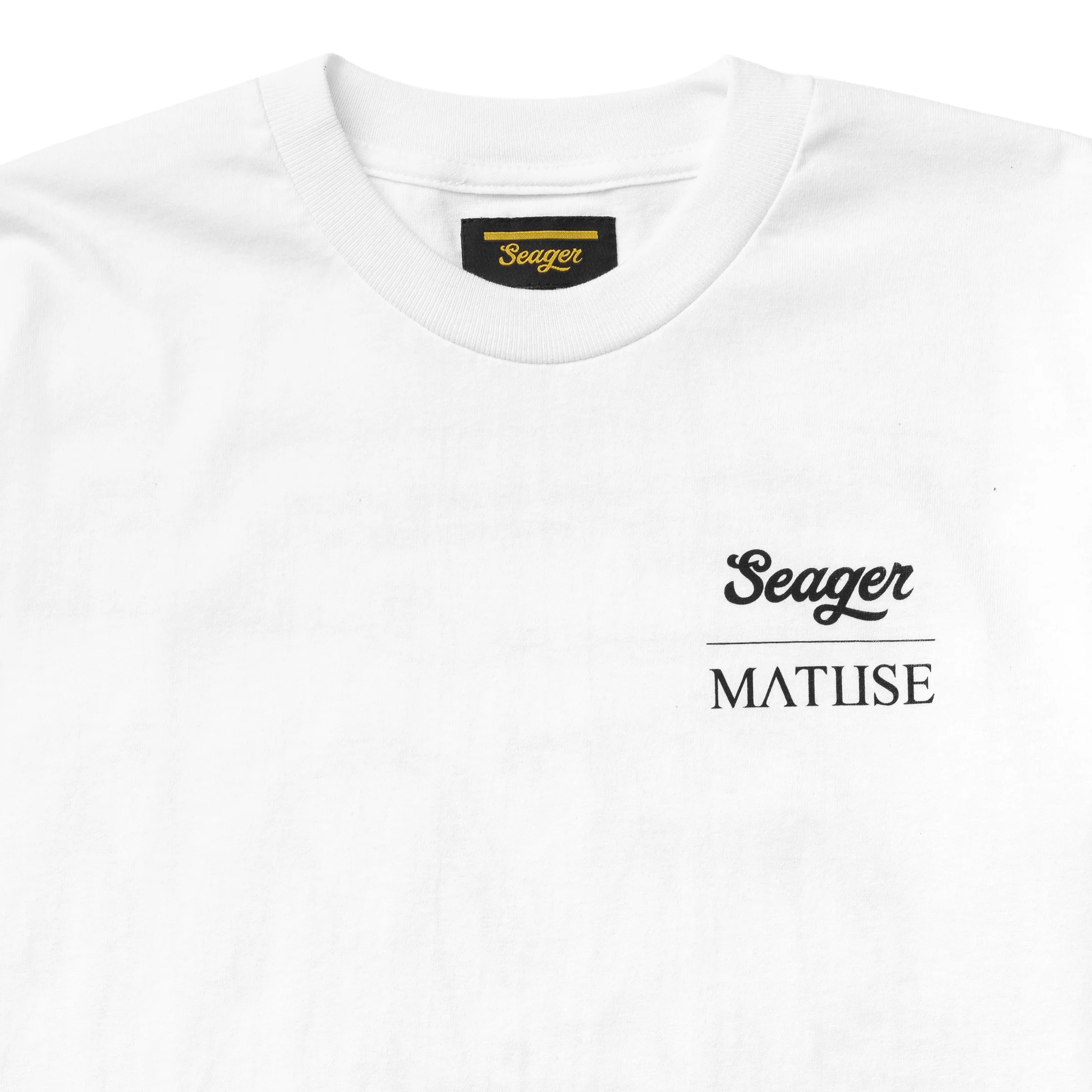 Seager x Matuse Sketchbook Tee White - Image 4