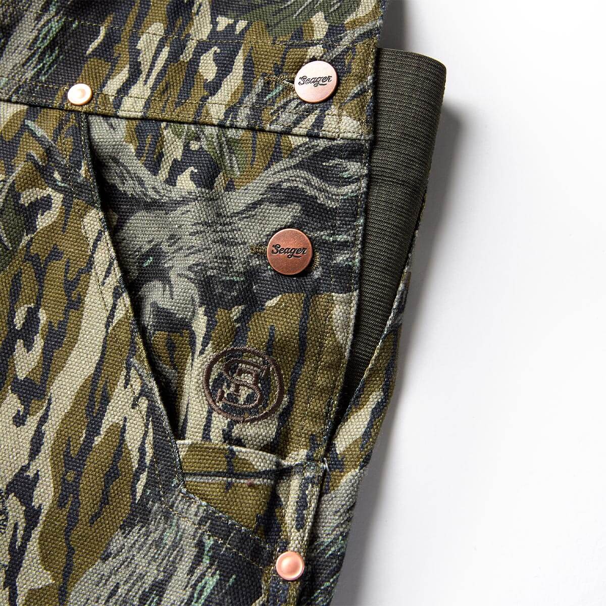 Seager x Mossy Oak Bison Double Knee Overall Original Treestand - Image 7