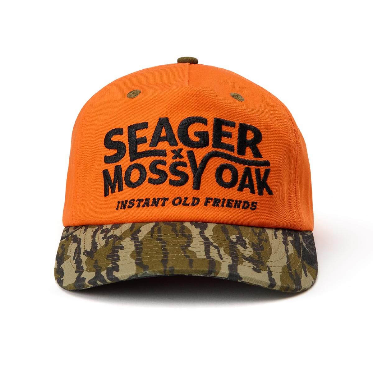 Seager x Mossy Oak I.O.F. Snapback Orange/Camo - Image 2