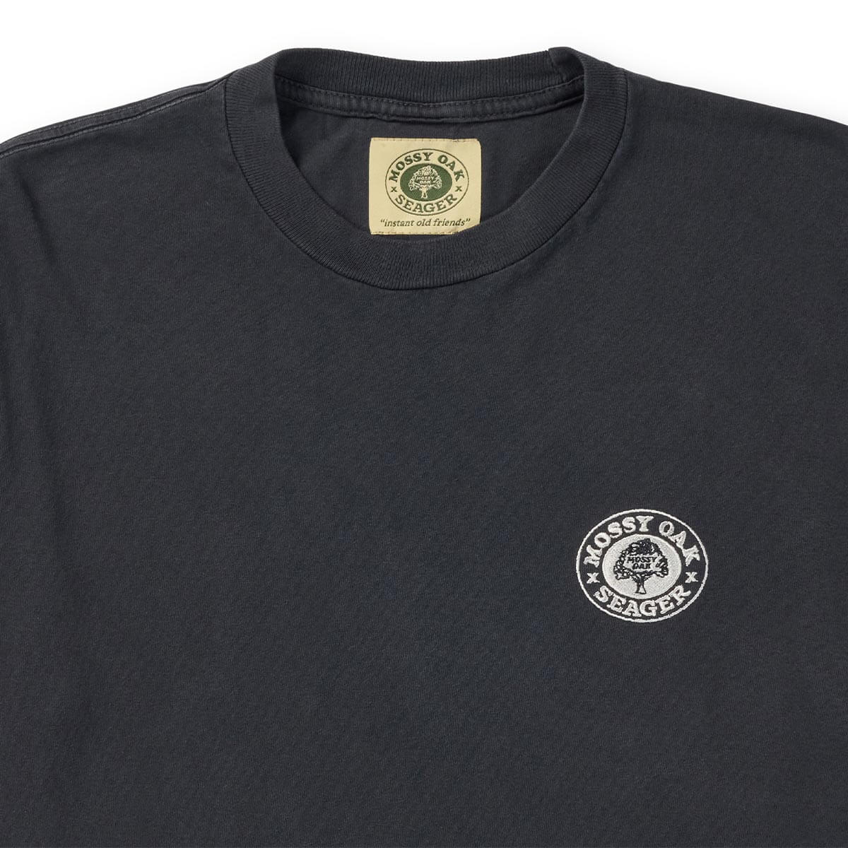 Seager x Mossy Oak Premium Tee Pigment Black - Image 2