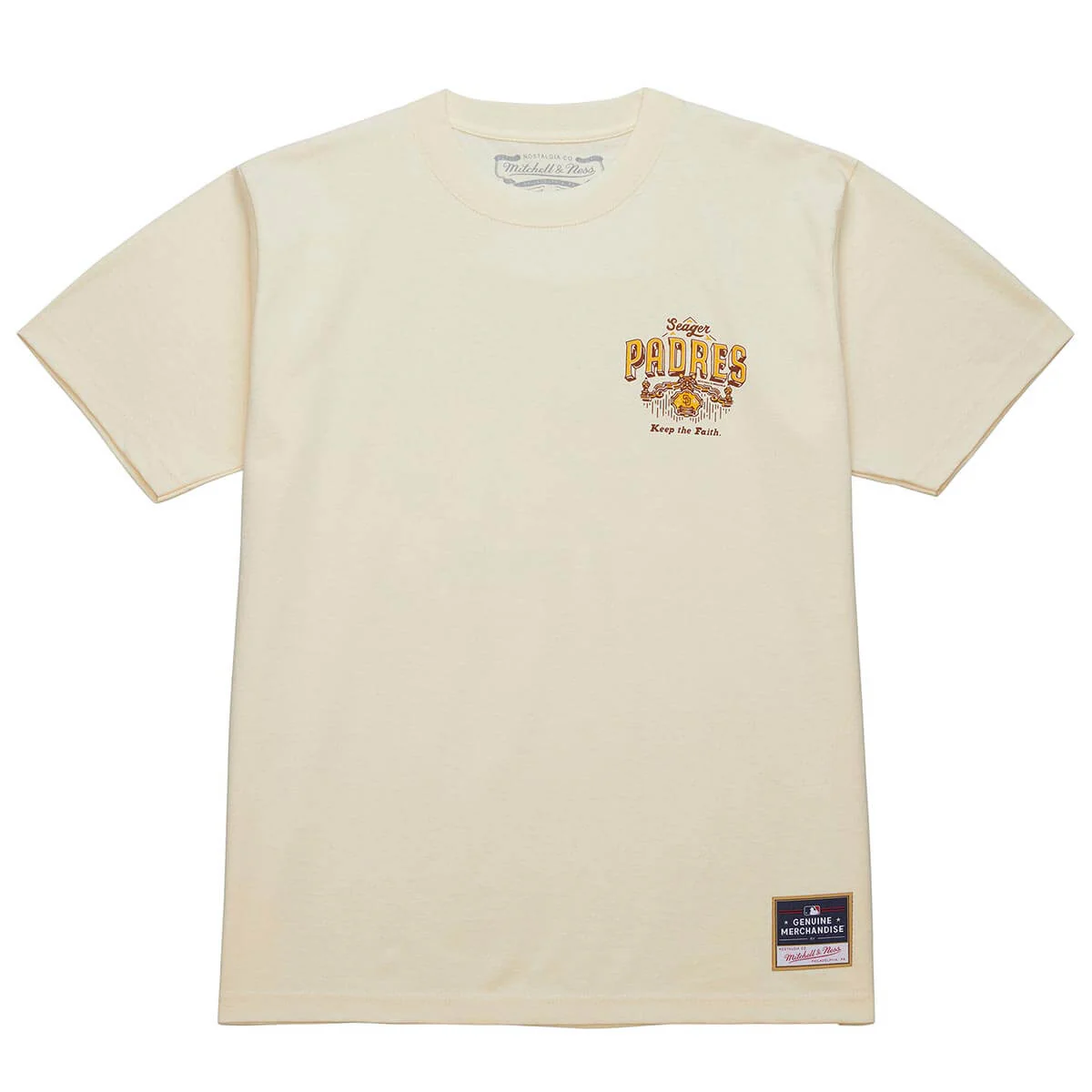 Seager x Padres Keep the Faith Tee Cream - Image 2