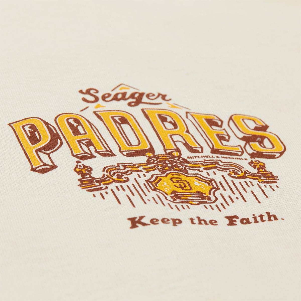 Seager x Padres Keep the Faith Tee Cream - Image 4