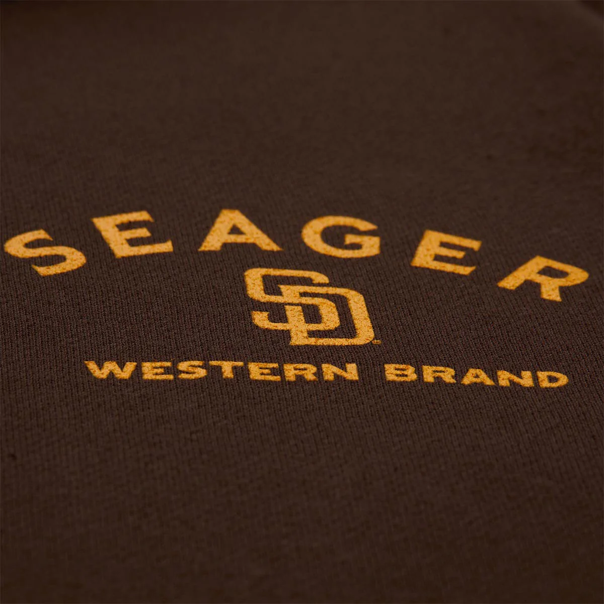 Seager x Padres Logo Hoodie Brown - Image 3