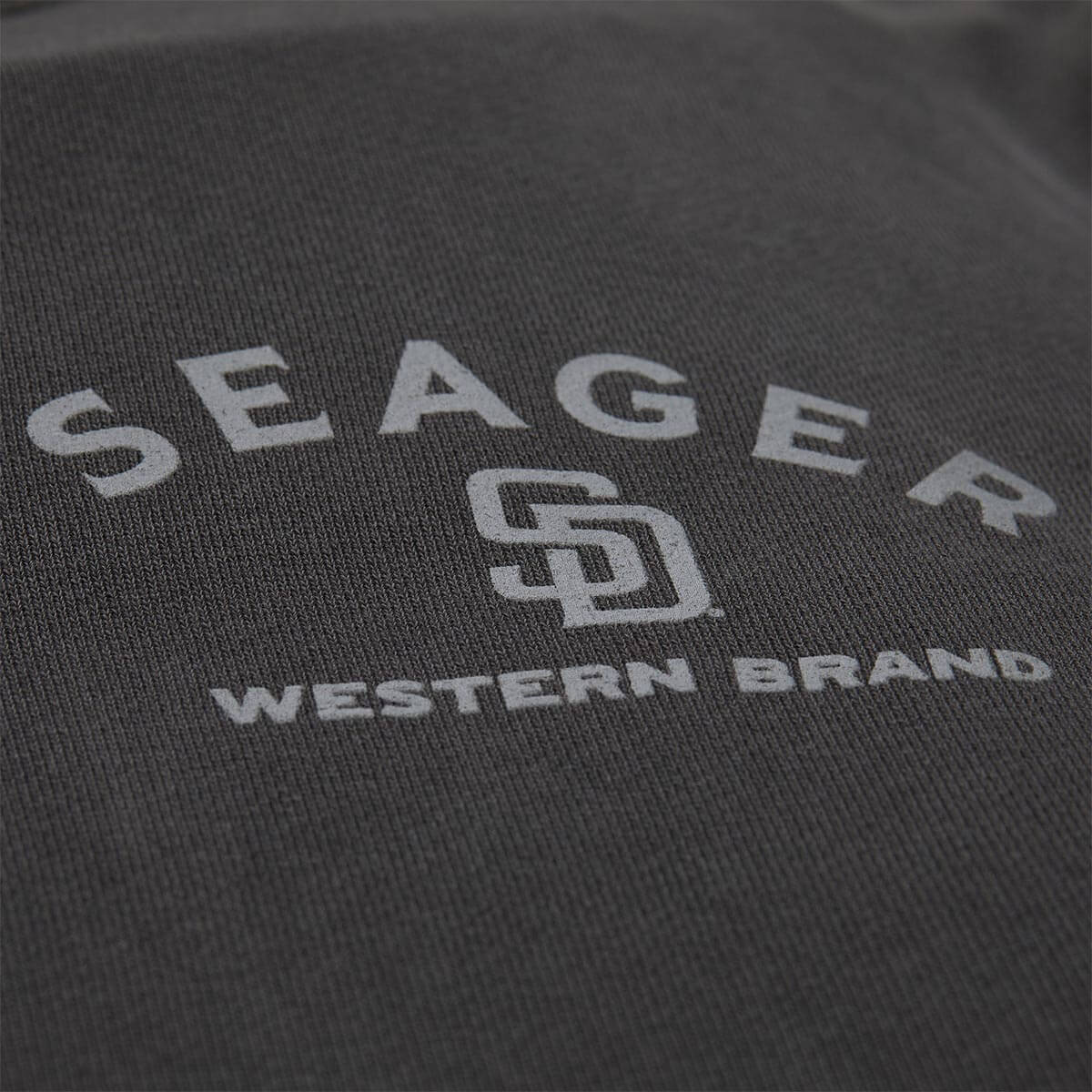 Seager x Padres Logo Hoodie Charcoal - Image 3