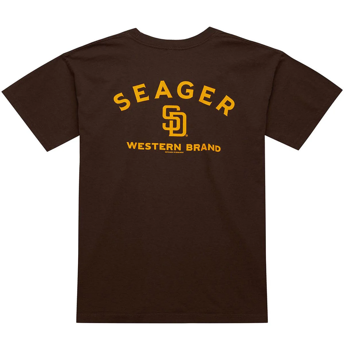 Seager x Padres Logo Tee Brown