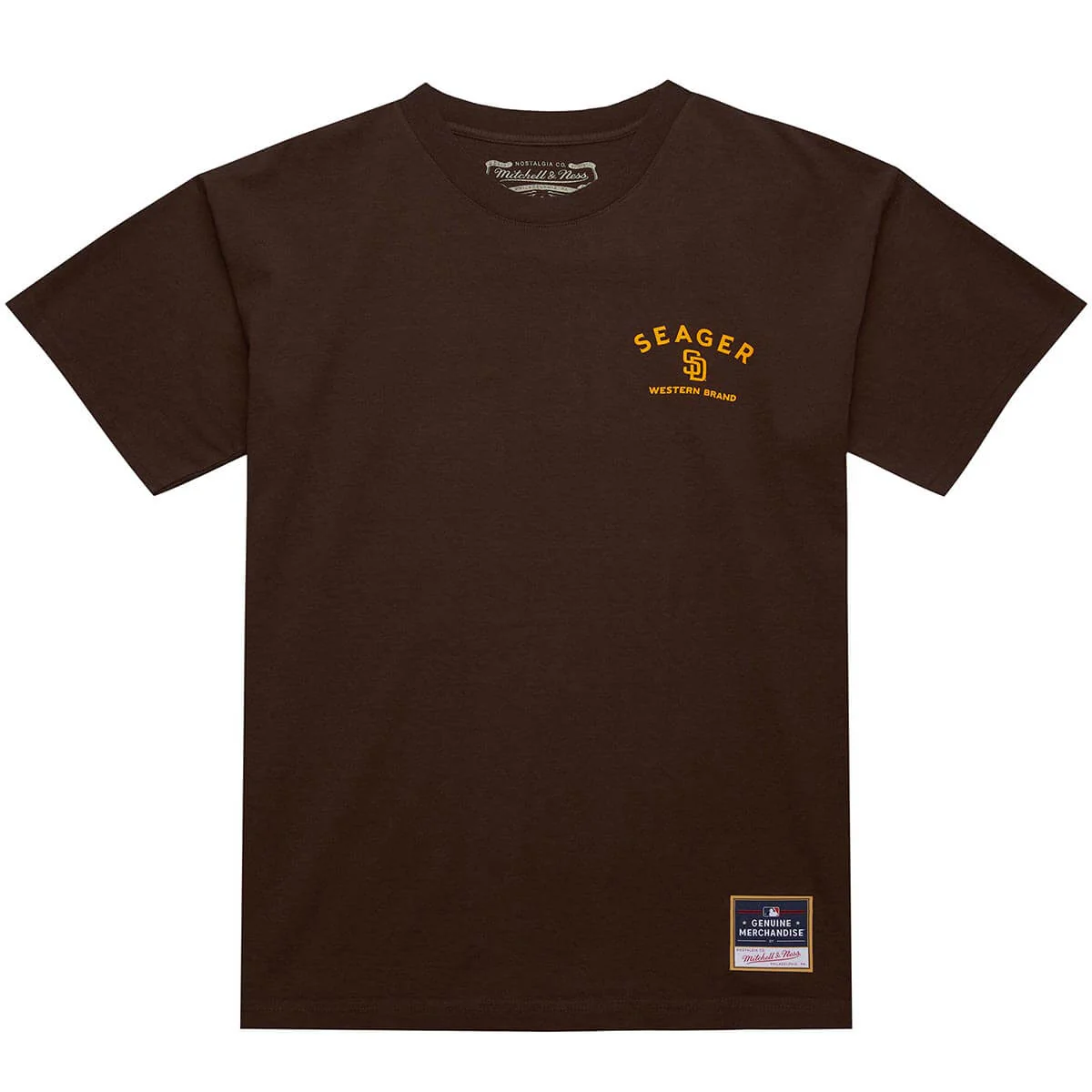 Seager x Padres Logo Tee Brown - Image 2