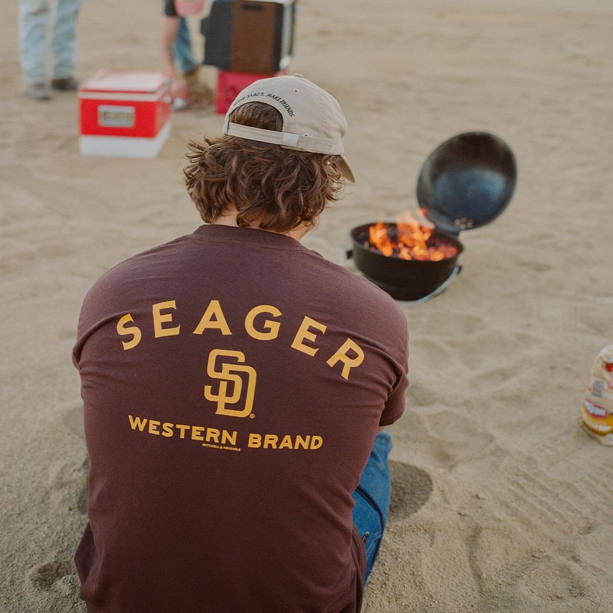 Seager x Padres Logo Tee Brown - Image 5