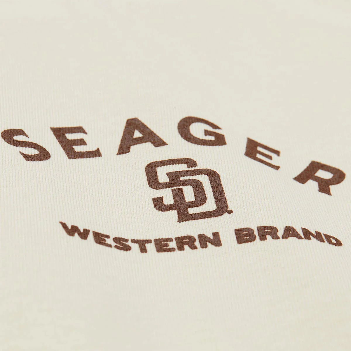 Seager x Padres Logo Tee Cream - Image 3
